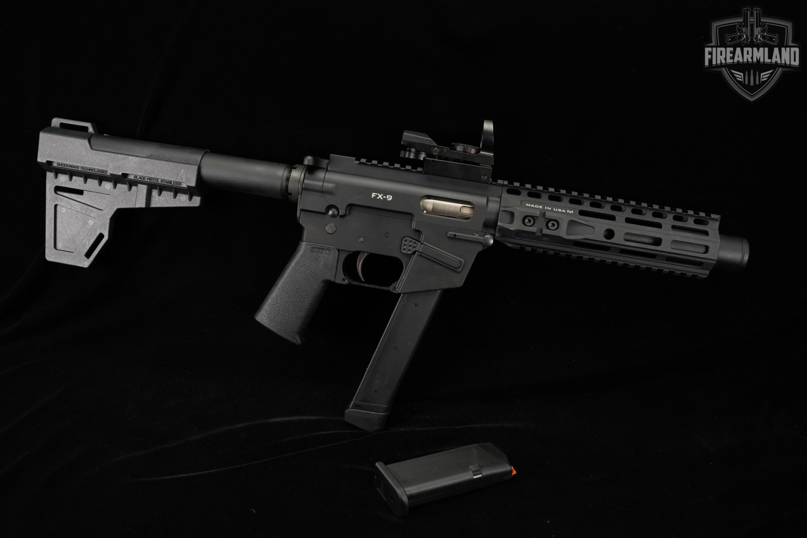 Freedom Ordnance FX-9 9mm AR9 5.5 FX9 AR +2 MAGS, ORIG BOX, OPTICS-img-2