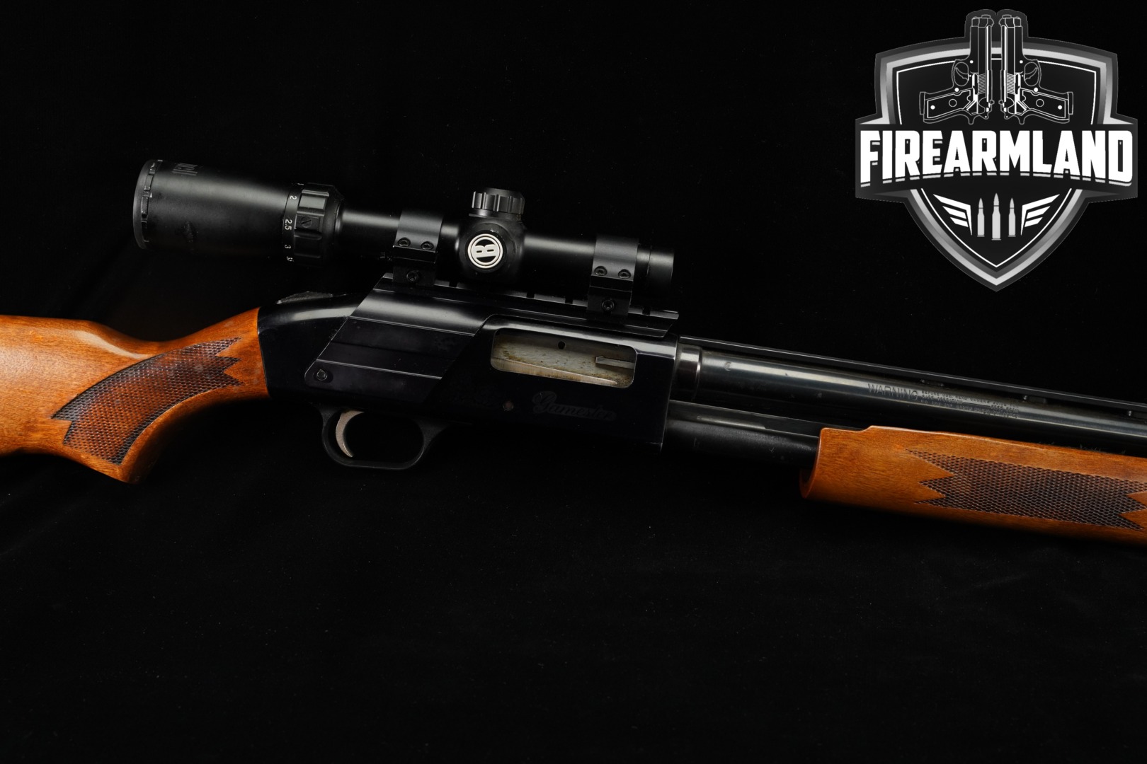 Mossberg 500C Gamester 20 Gauge Blued & Wood in Good Condition Thumbnail