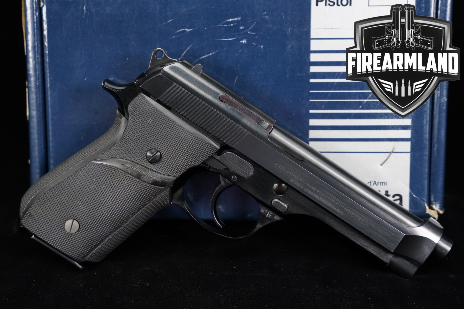 Beretta Mod. 92 9mm Luger Blued in Very Good Condition Thumbnail