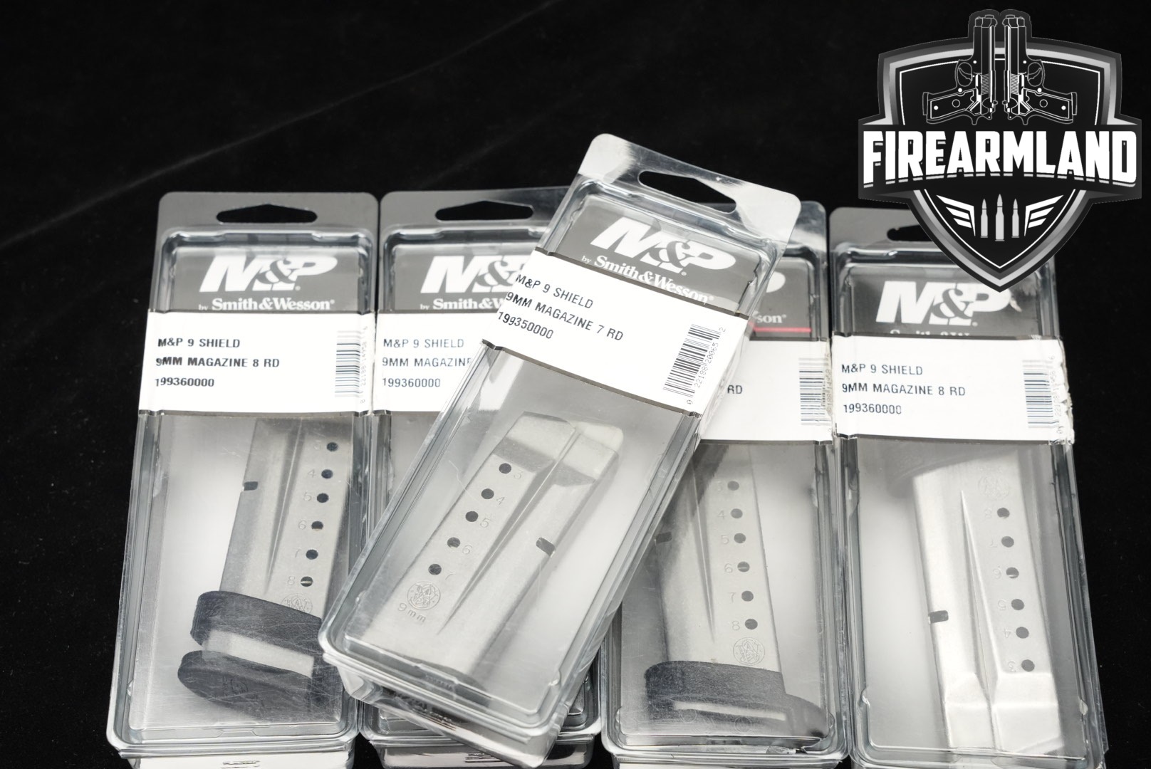 Smith & Wesson (S&W) FIVE (5) M&P9 Shield Magazines 9mm Luger in Excellent Condition Thumbnail