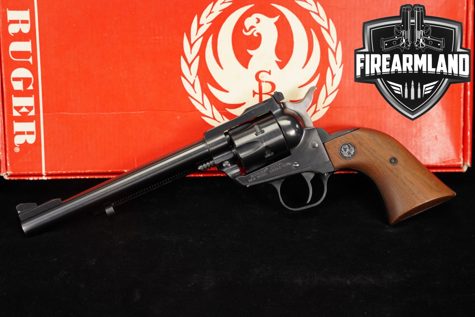 Sturm Ruger New Model Single-Six Convertible .22 LR; .22 WMR Blued in Good Condition Thumbnail