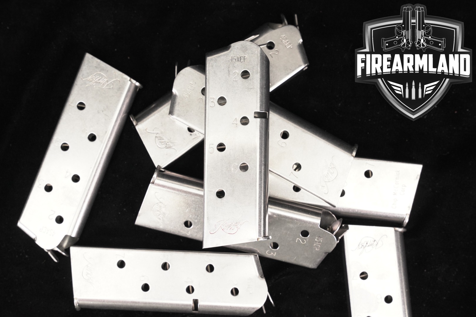 Kimber EIGHT (8) 1911 7 Round Magazines .45 ACP in Very Good Condition Thumbnail