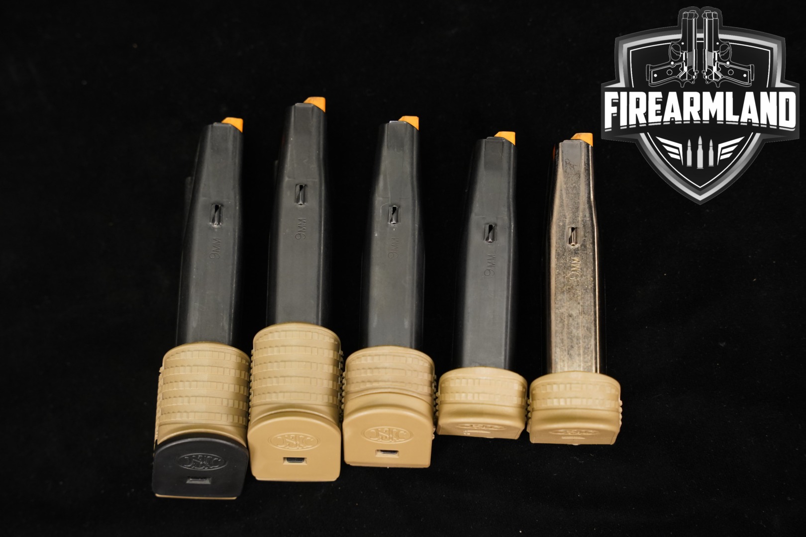 FN America (FN) FIVE (5) FN-509 Compact Magazines 9mm Luger Various Capacities 9mm Luger in Very Good Condition Thumbnail