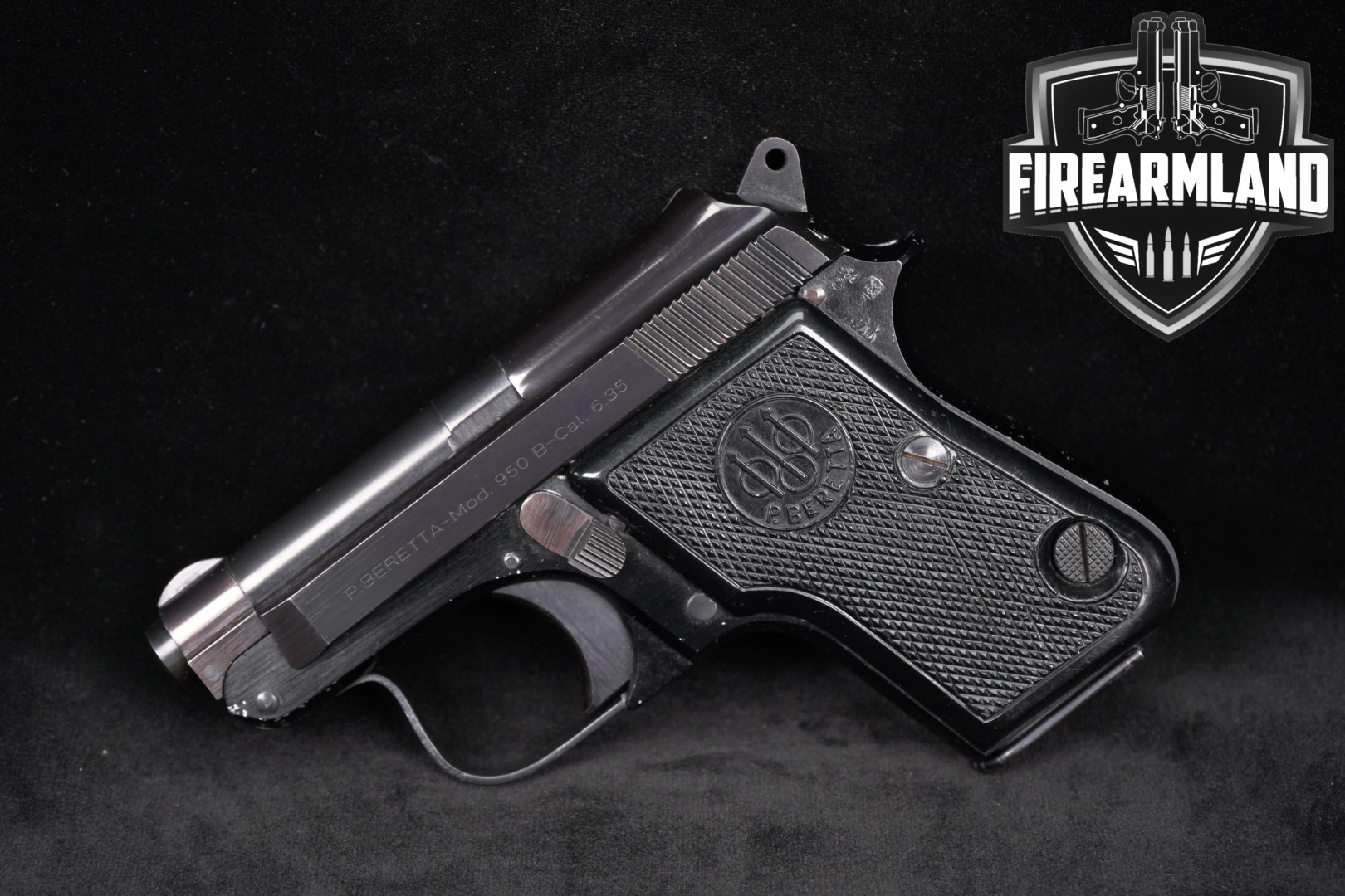 P. Beretta Mod. 950 B Jetfire .25 ACP (6.35mm) Blued in Good Condition Thumbnail
