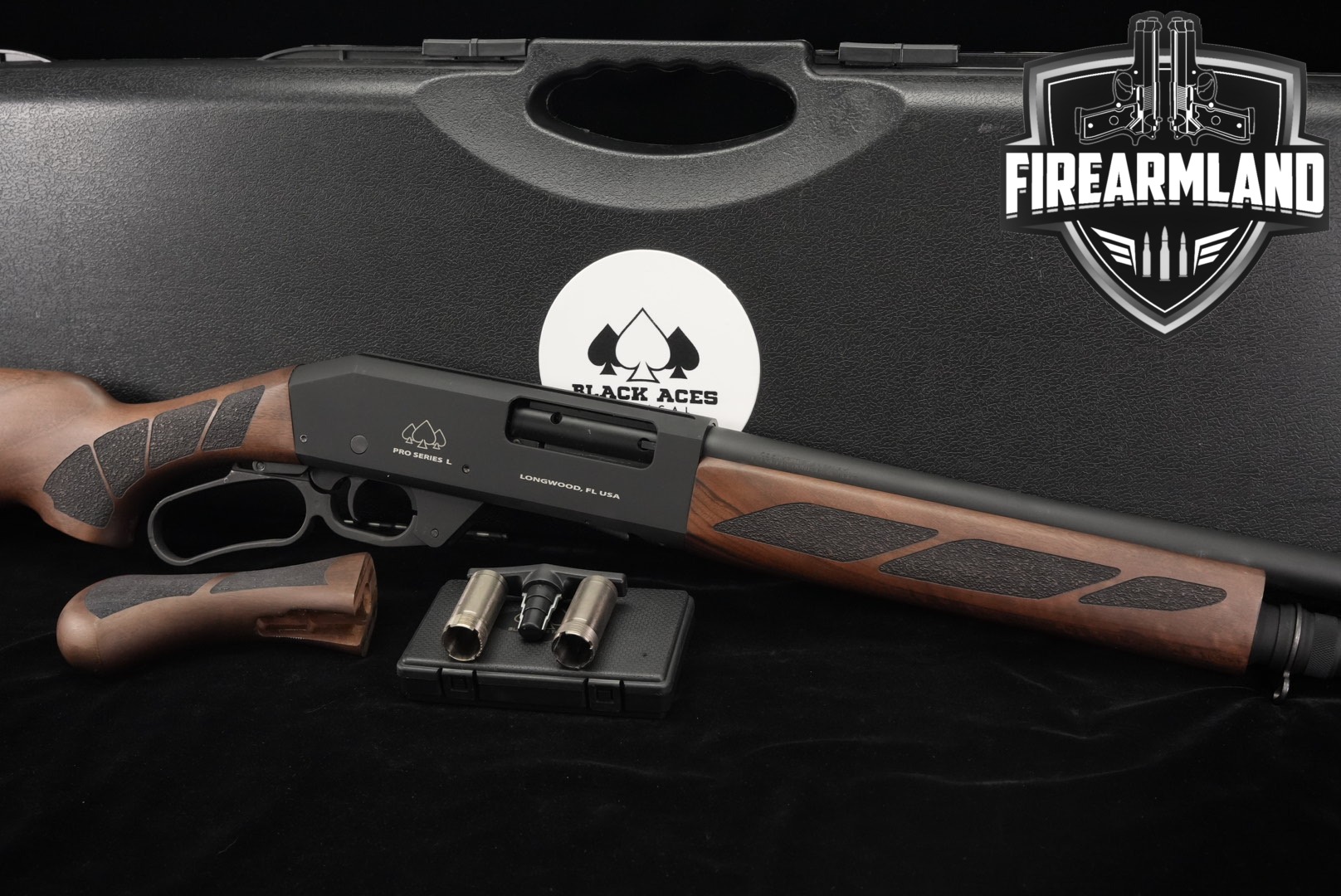 Black Ace Tactical Pro Series L 12 Gauge Black & Wood in Good Condition Thumbnail