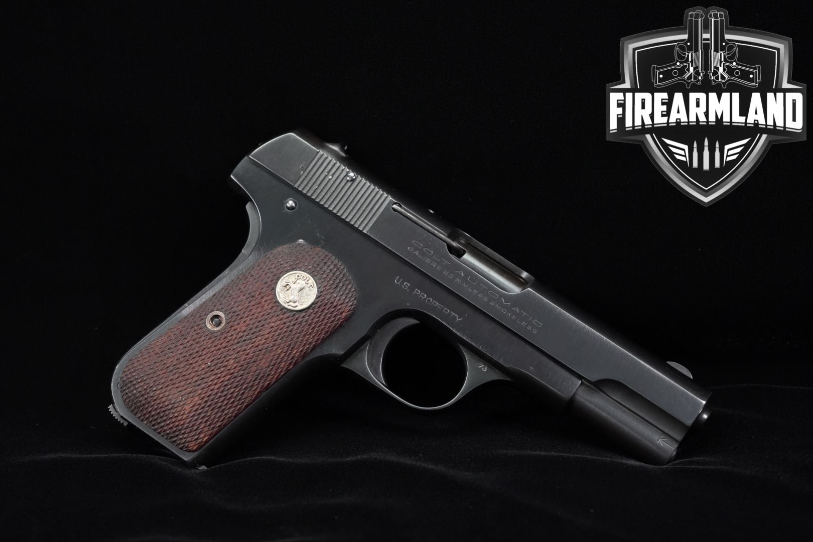 1942 Colt Model 1903 Pocket Hammerless Type IV U.S. Property .32 ACP Parkerized in Good Condition Thumbnail