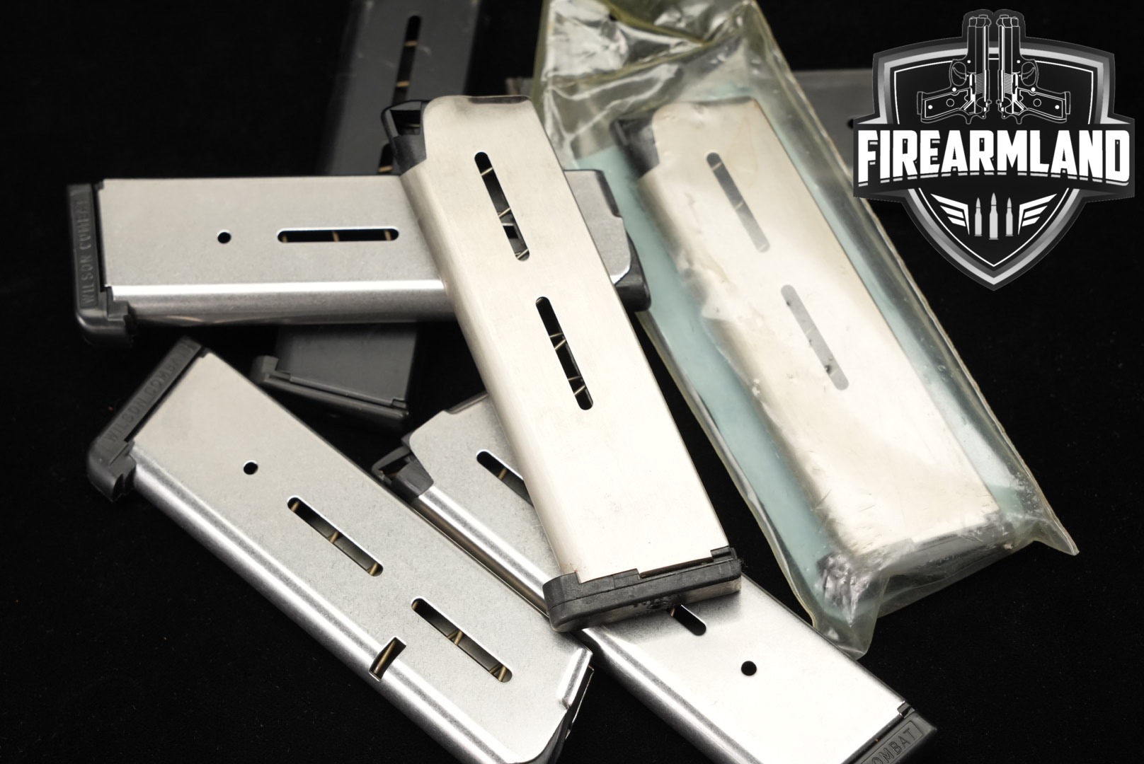 Wilson Combat (WC) SEVEN (7) 1911 8 Round Magazines .45 ACP in Very Good Condition Thumbnail