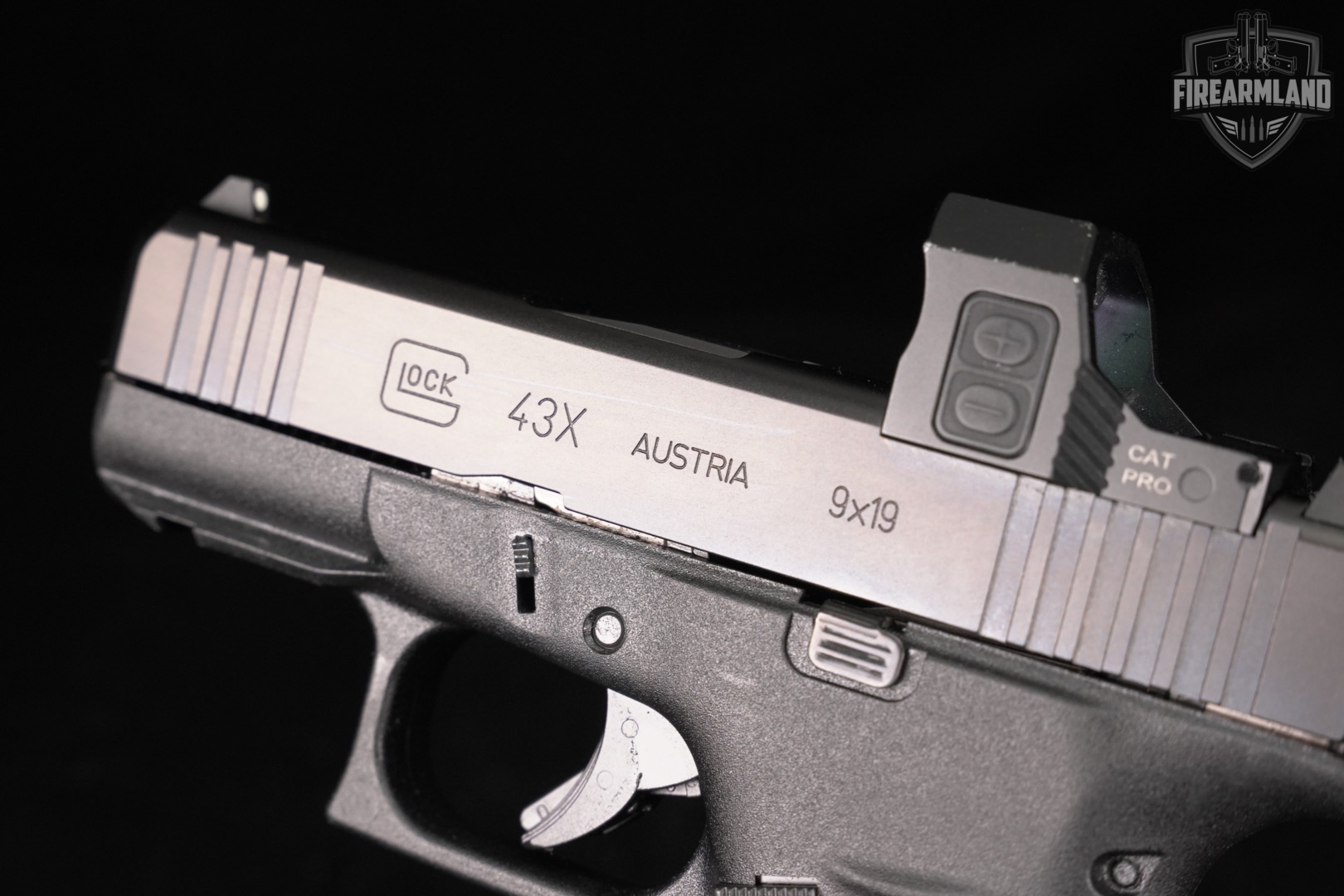 Glock 43X MOS G43X 9mm 3.41" +ORIG CASE, CAT PRO OPTICS-img-14