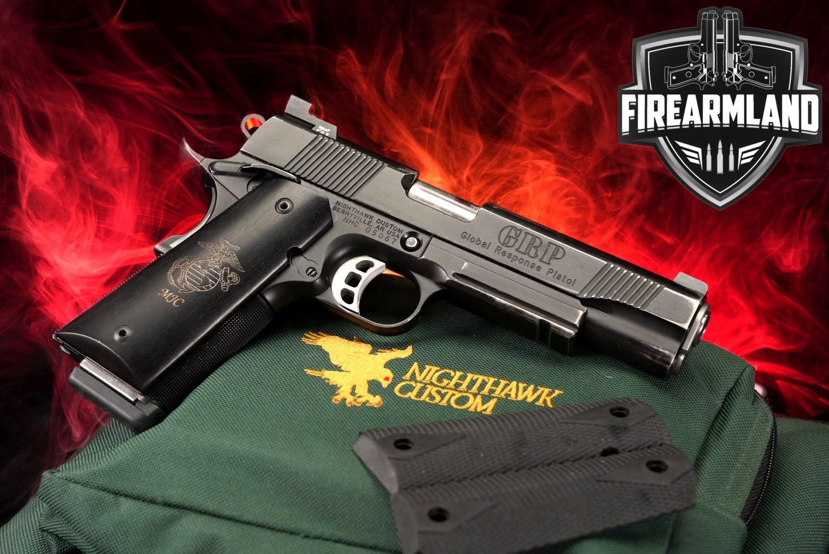 Nighthawk Custom GRP Recon .45 ACP Black in Good Condition Thumbnail