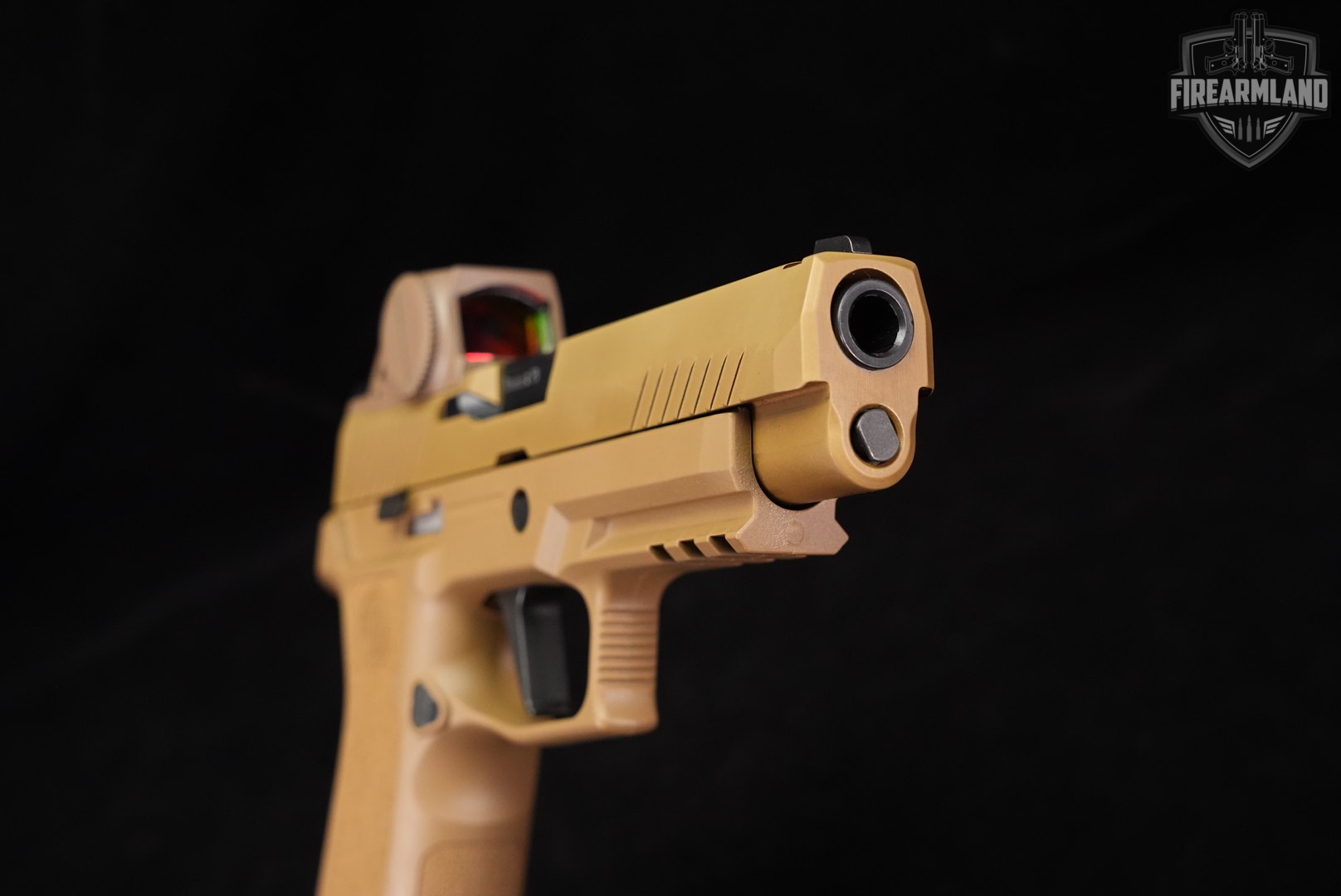 Sig Sauer M17X 9mm Coyote M17-X P320 P-320 +4 MAGS, ORIG CASE, ROMEO OPTICS-img-11