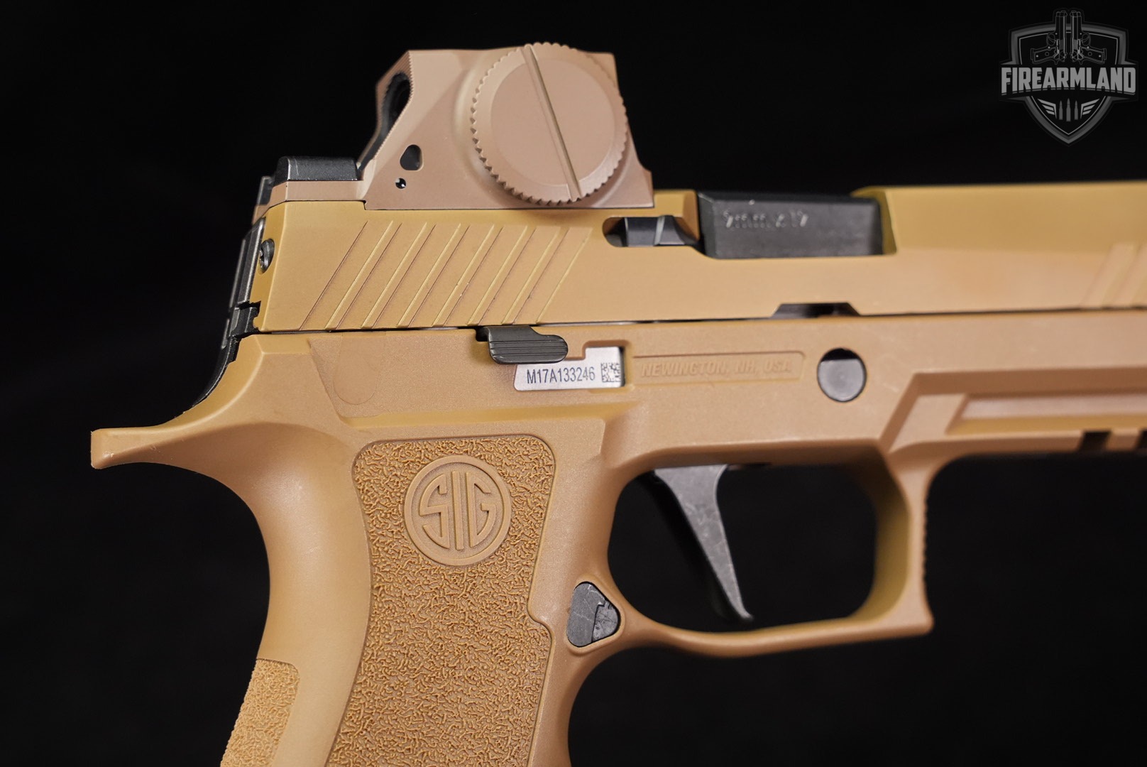 Sig Sauer M17X 9mm Coyote M17-X P320 P-320 +4 MAGS, ORIG CASE, ROMEO OPTICS-img-12