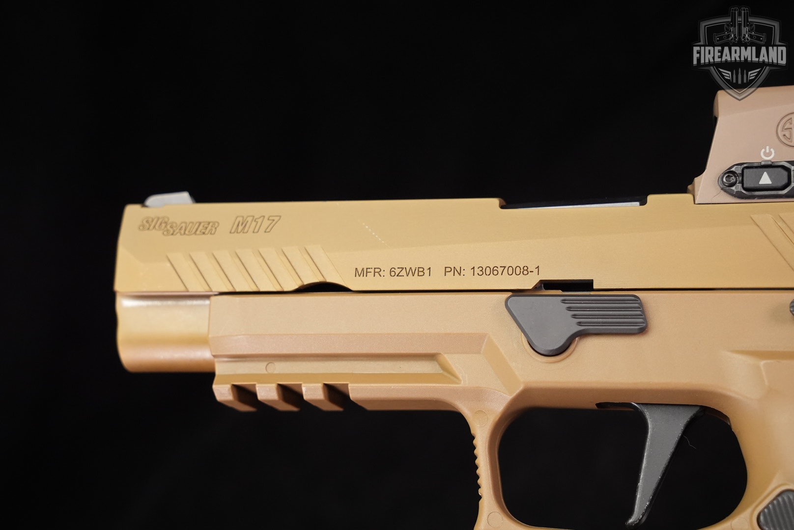 Sig Sauer M17X 9mm Coyote M17-X P320 P-320 +4 MAGS, ORIG CASE, ROMEO OPTICS-img-13