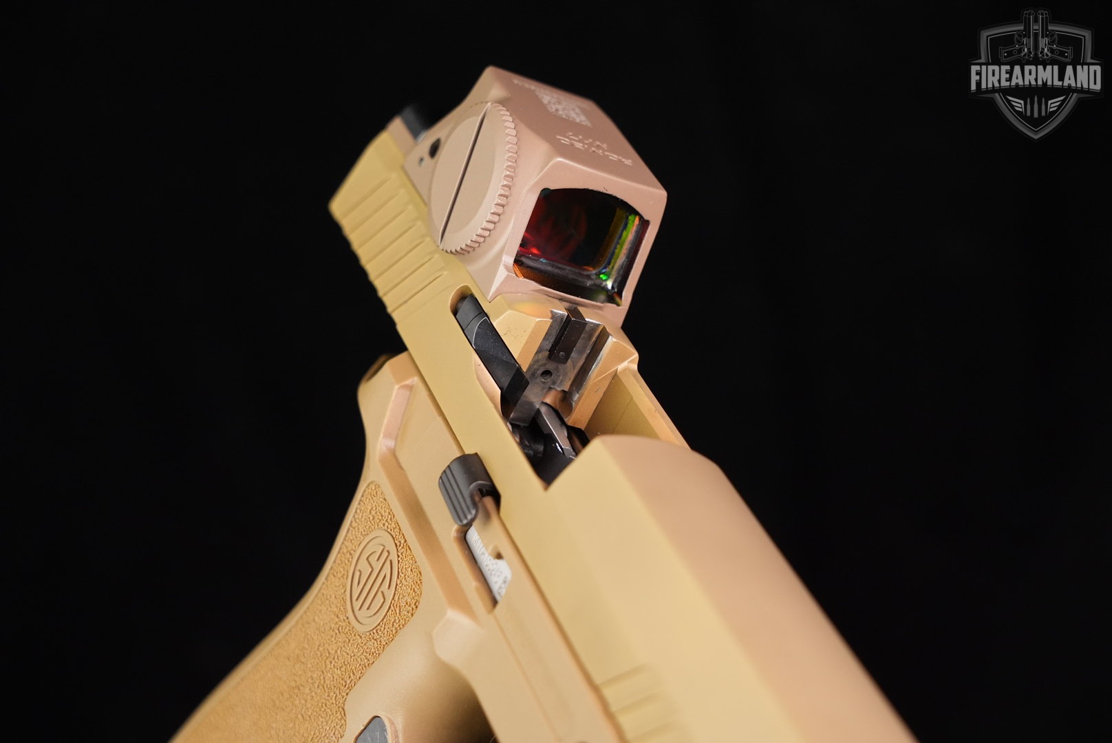Sig Sauer M17X 9mm Coyote M17-X P320 P-320 +4 MAGS, ORIG CASE, ROMEO OPTICS-img-15
