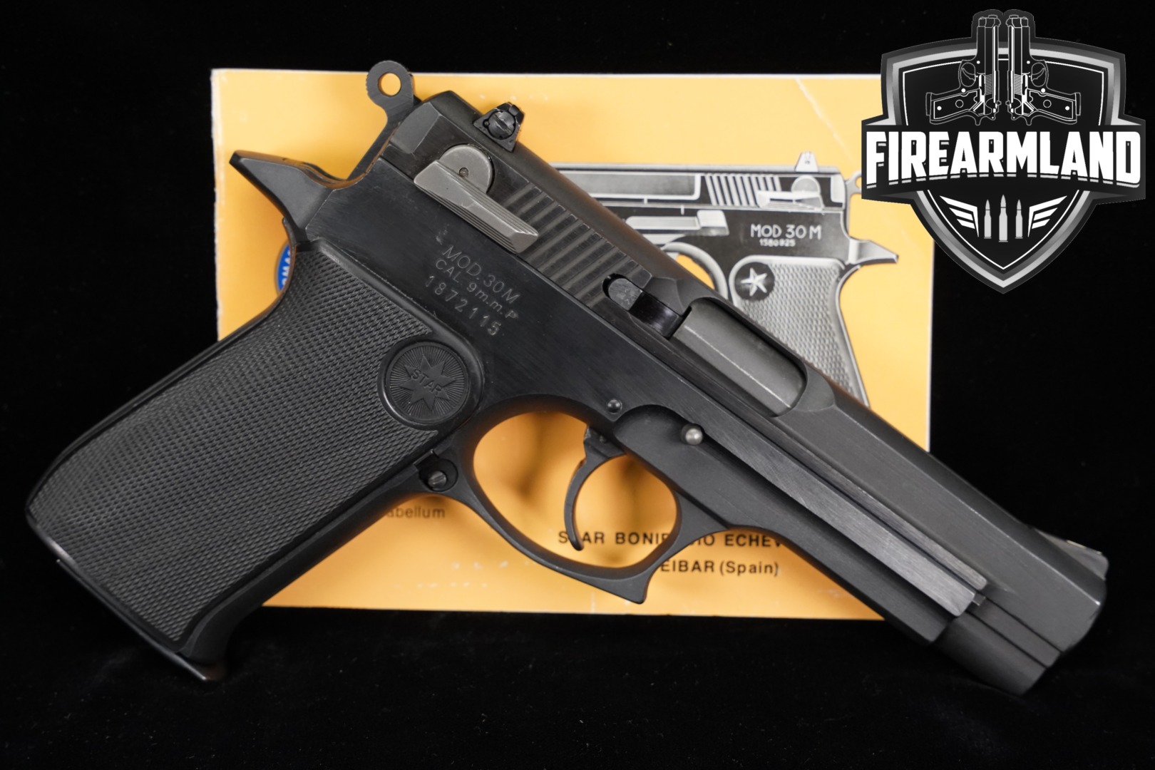 Star Mod. 30M 9mm Luger Black in Very Good Condition Thumbnail