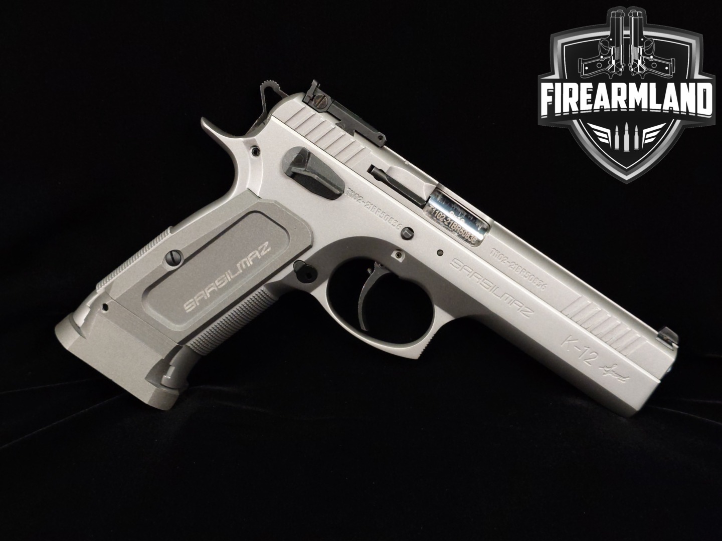 Sarsilmaz (SAR) K-12 Sport Stainless 9mm Luger Stainless in Very Good Condition Thumbnail