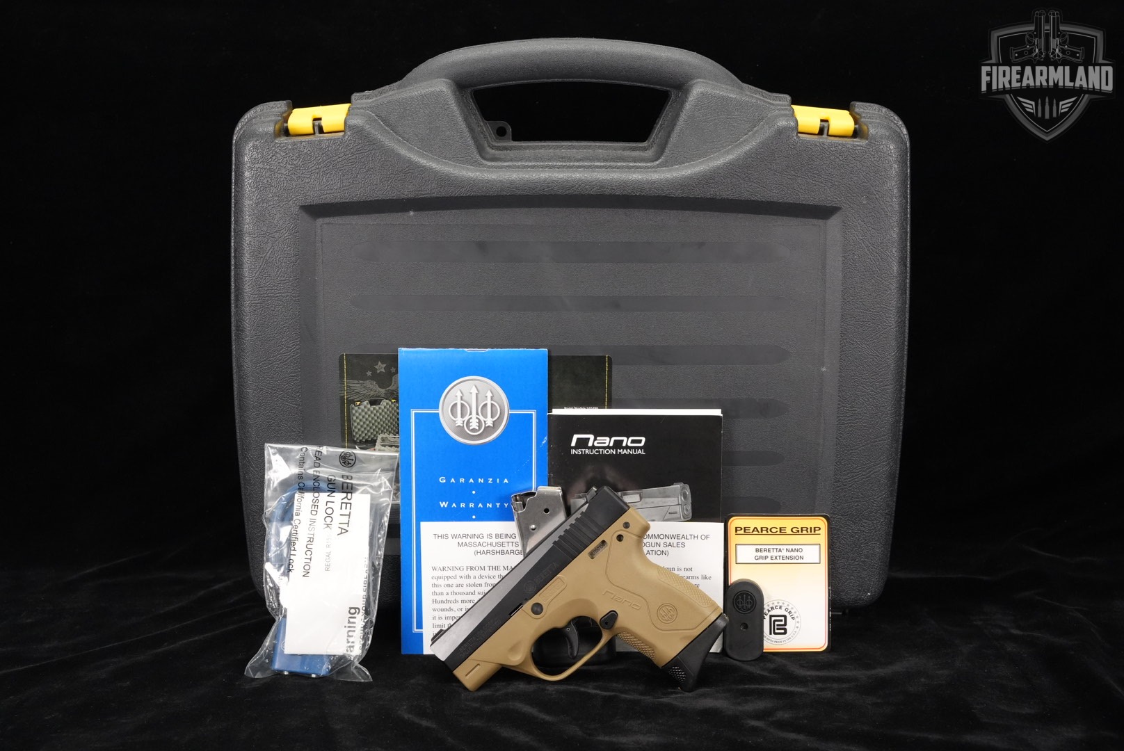 Beretta BU9 Nano 9mm 3.07" Two-Tone FDE BU-9 +2 MAGS, CASE-img-2