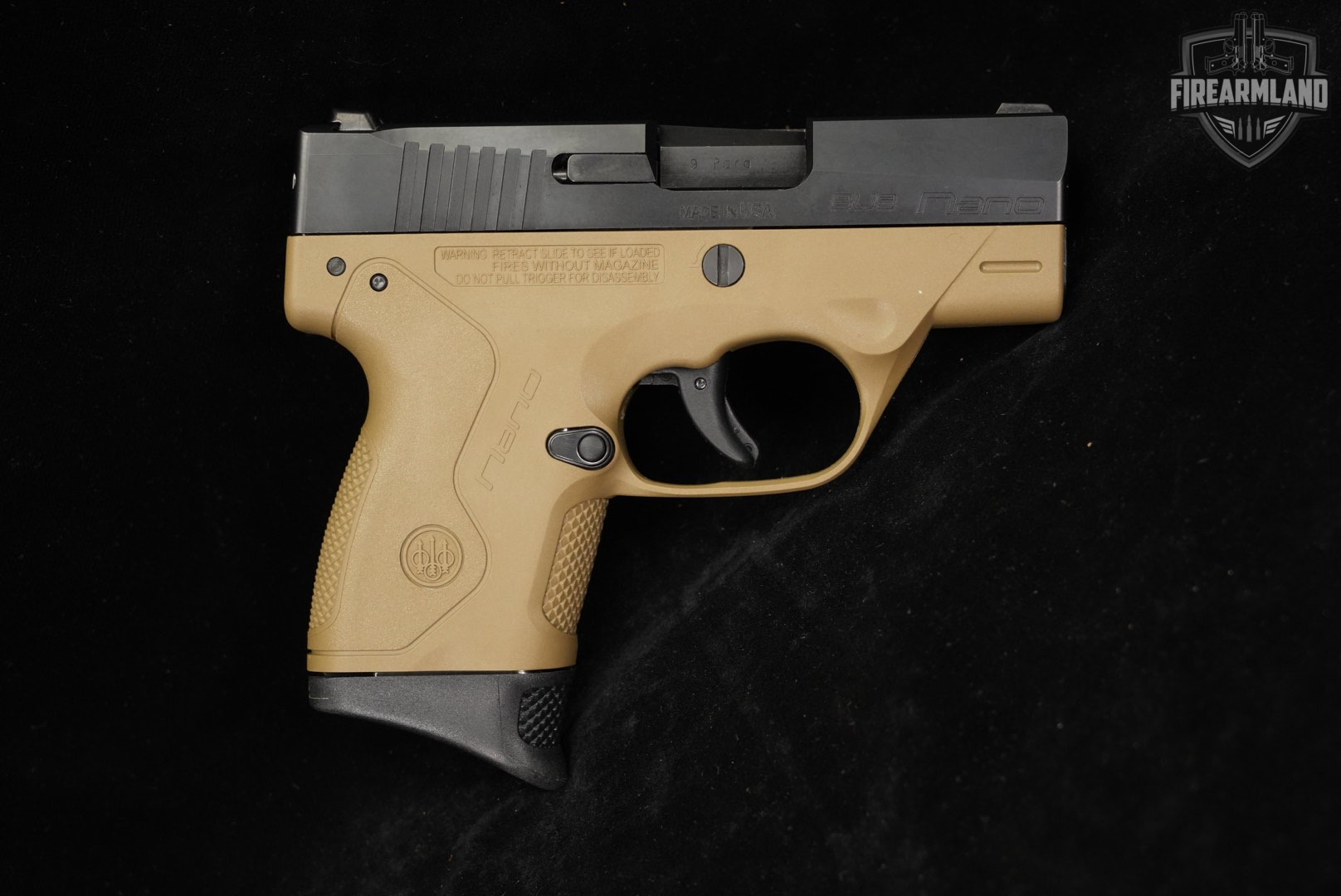 Beretta BU9 Nano 9mm 3.07" Two-Tone FDE BU-9 +2 MAGS, CASE-img-3