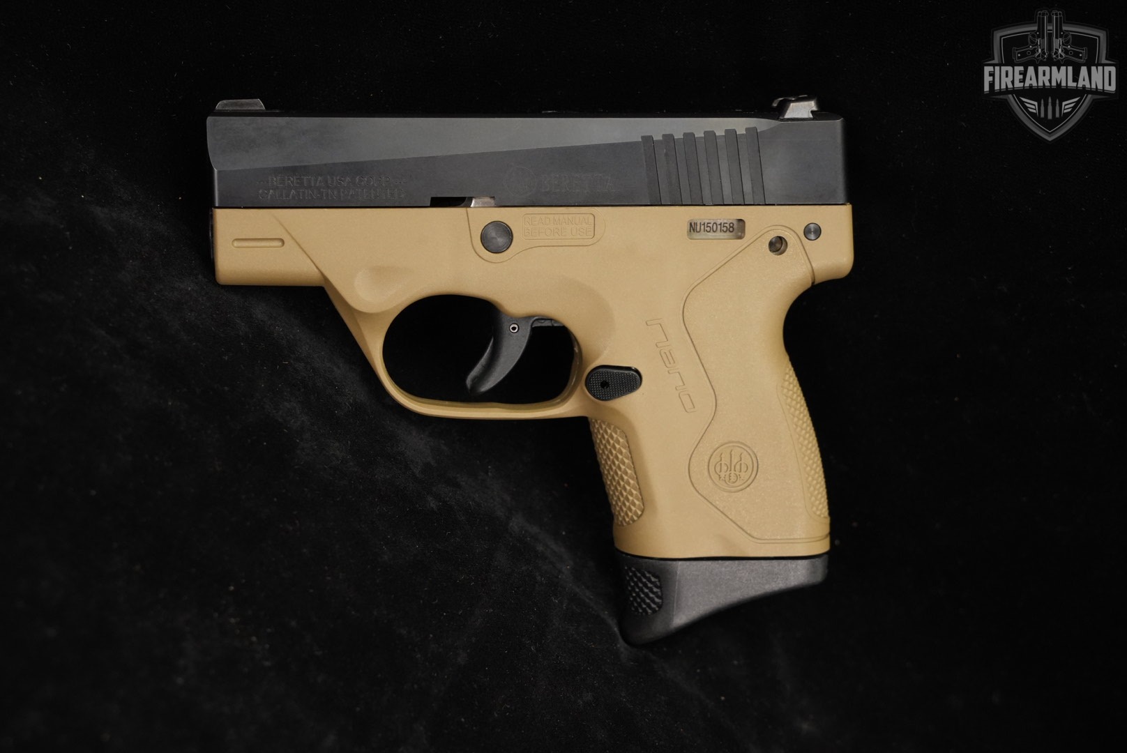 Beretta BU9 Nano 9mm 3.07" Two-Tone FDE BU-9 +2 MAGS, CASE-img-4