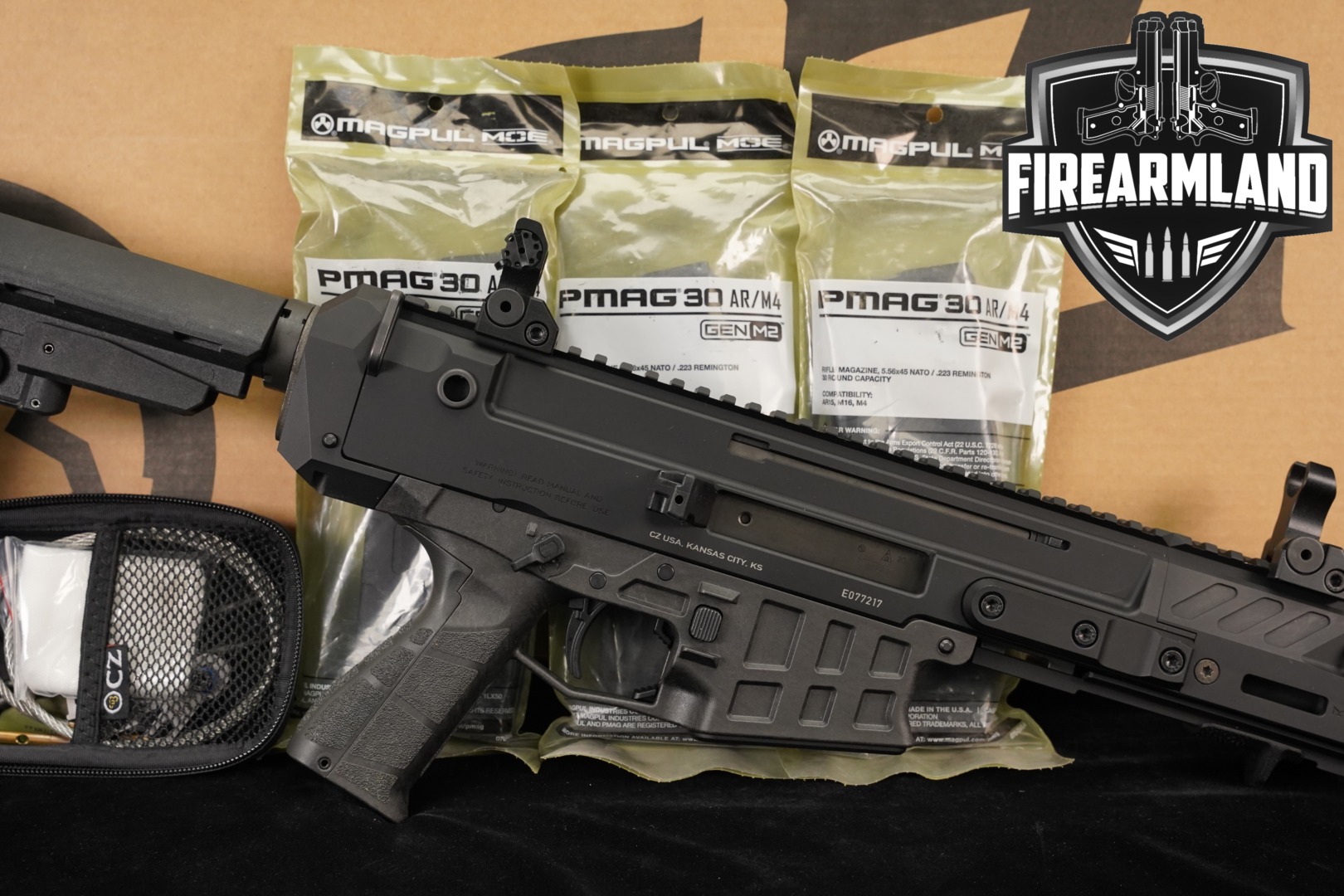 CZ Bren 2 Ms Pistol 5.56 NATO 8 M-LOK THREADED +3 MAGS & ORIG BOX-img-0