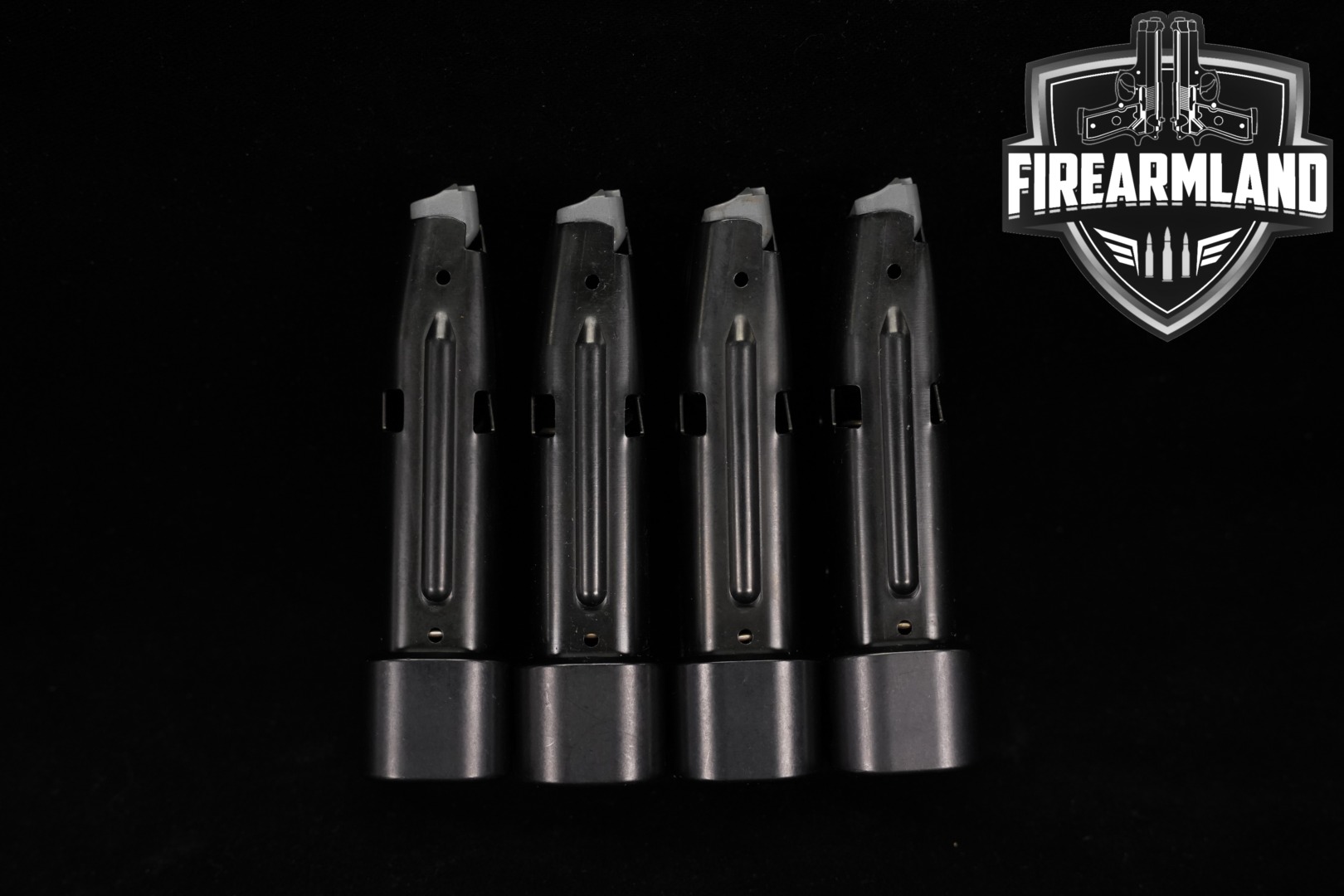 Shield Arms FOUR (4) Glock 43X/48 S10 12-Round High Capacity Extended Magazines 9mm Luger 9mm Luger in Very Good Condition Thumbnail