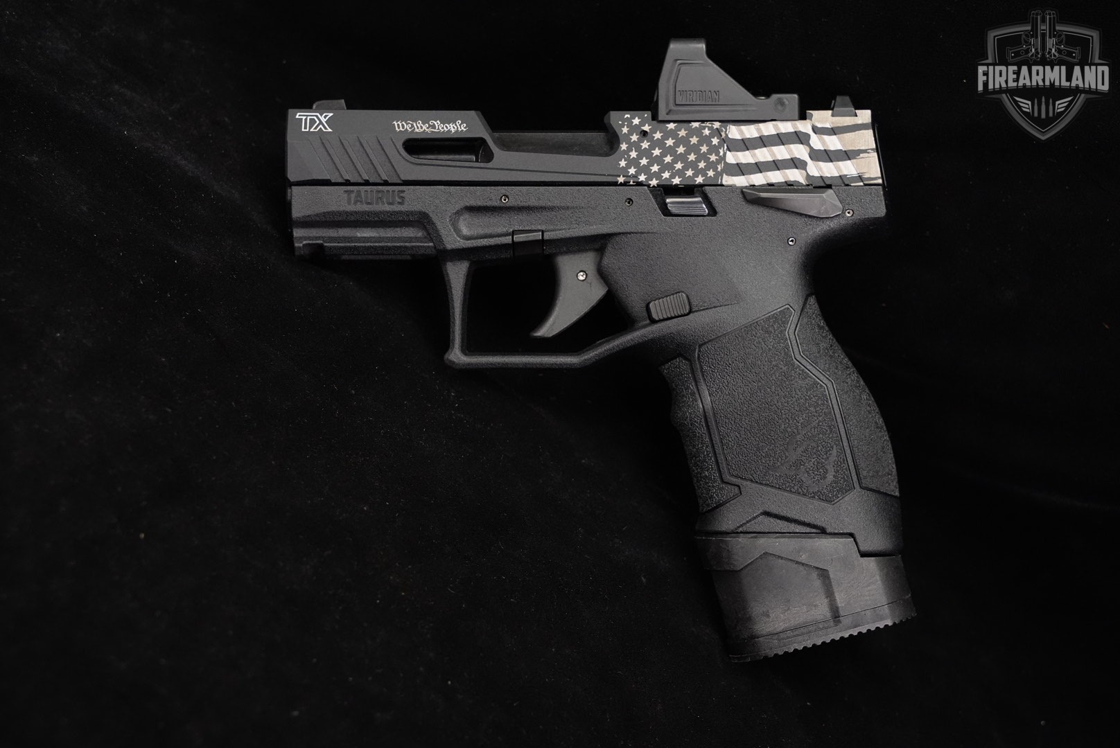 LIMITED Taurus TX22 Compact WE THE PEOPLE TX 22 LR +2 MAGS, VIRIDIAN OPTICS-img-3