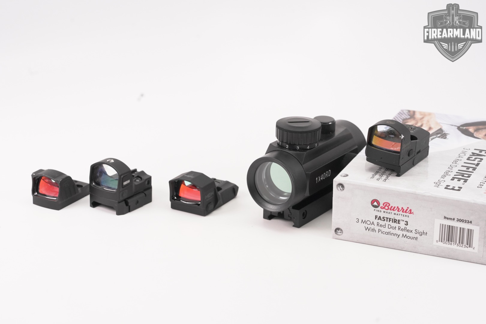 FIVE RED DOT SIGHT LOT 5 Pack Burris HEX Mecanik Viridian RDS-img-2