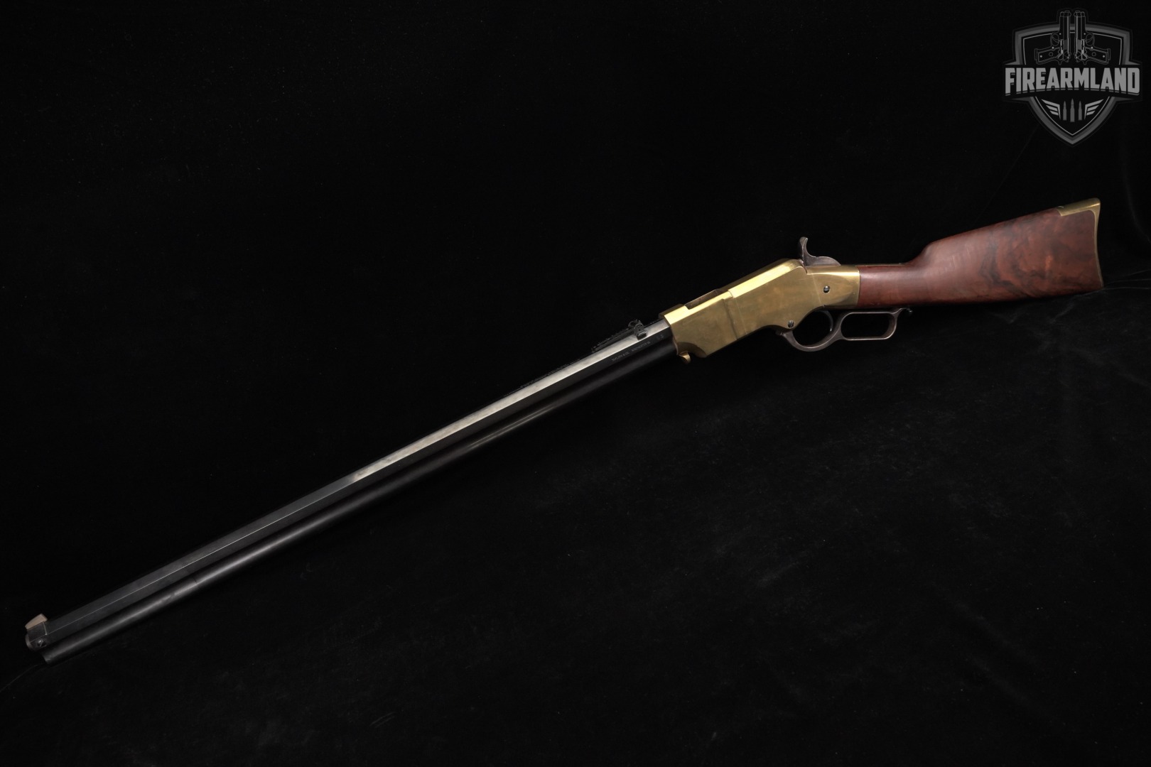 A Uberti 1860 Henry 44-40 Win 24.5" Brass & Walnut OCTAGON BARREL ITALY-img-2