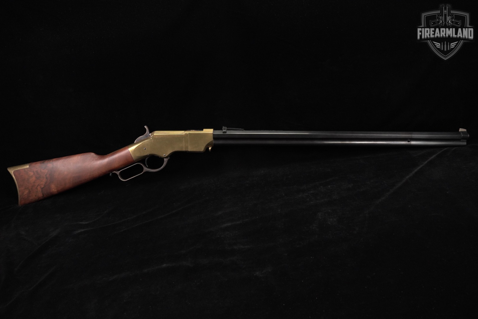 A Uberti 1860 Henry 44-40 Win 24.5" Brass & Walnut OCTAGON BARREL ITALY-img-3