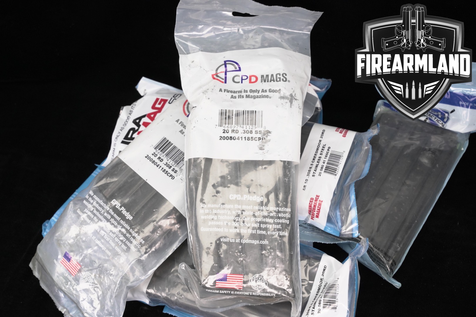 C Products Defense SEVEN (7) AR-10 20 Round Magazines 7.62mm NATO (7.62x51) in Excellent Condition Thumbnail