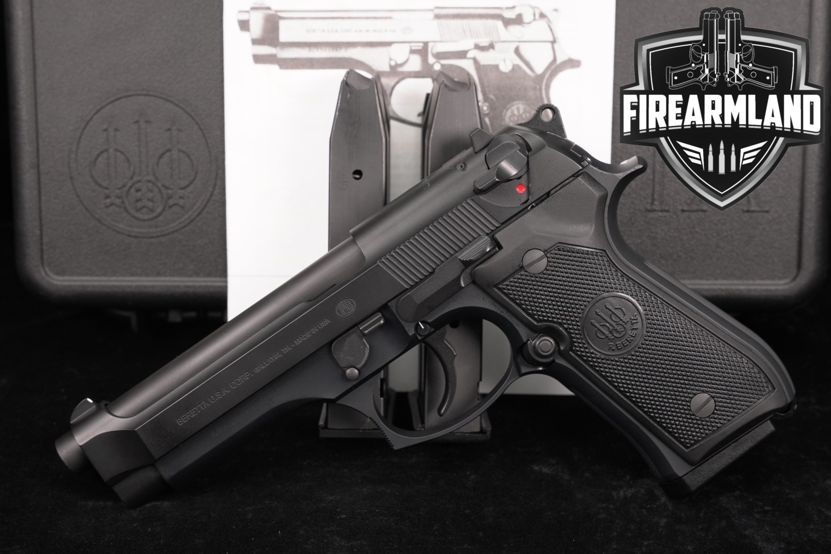 Beretta M9 Commercial 9mm 4.9" M-9 USGI +3 MAGS & ORIG CASE-img-0