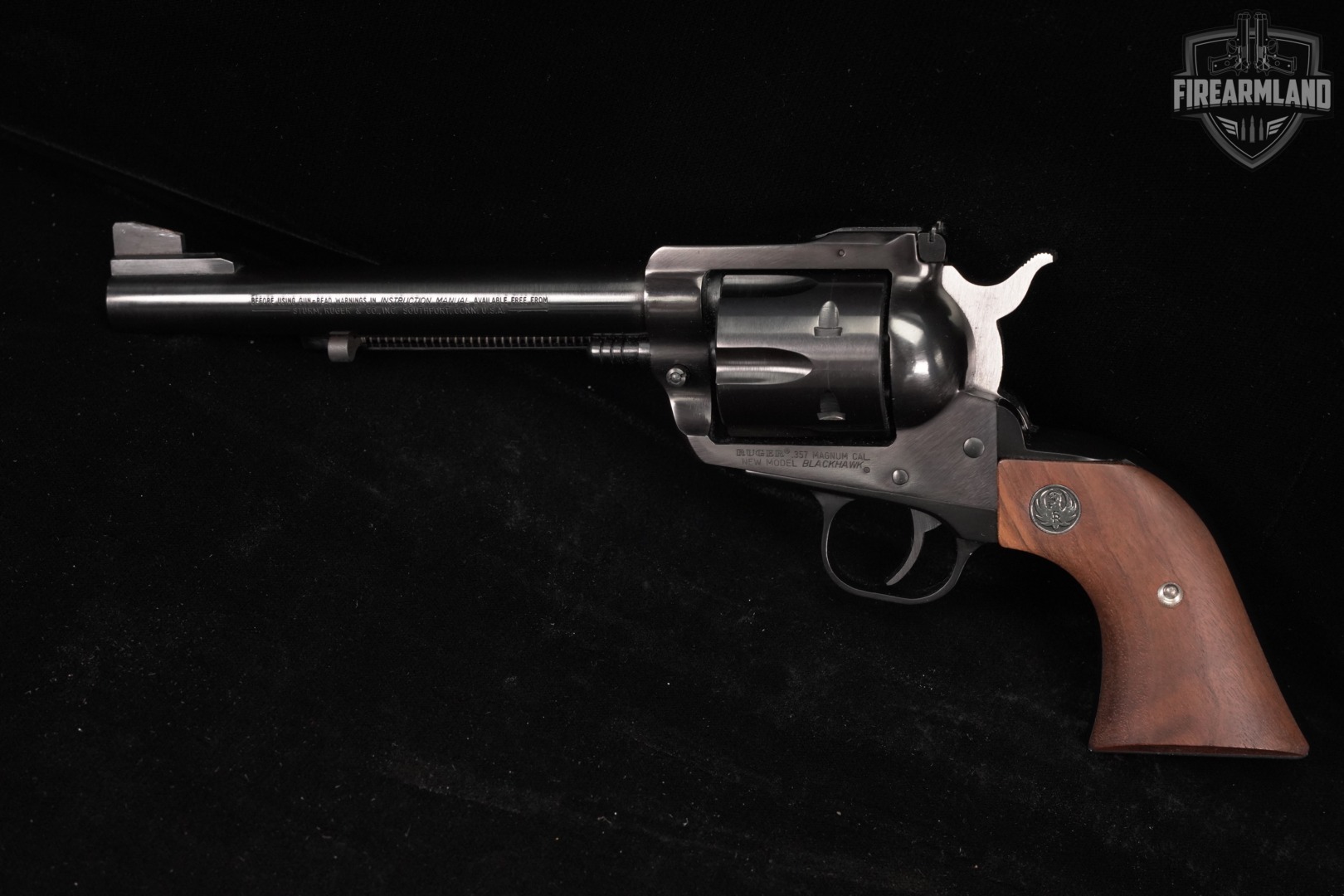 1985 Ruger New Model Blackhawk 357 Magnum 6.5" Blued +ORIG BOX-img-3