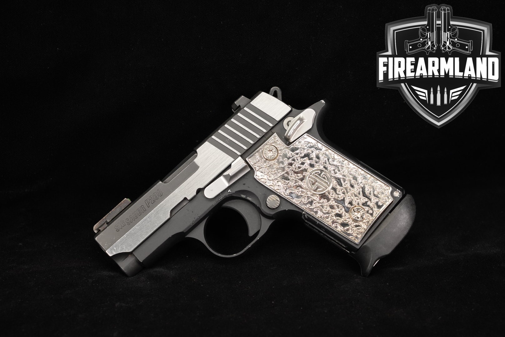 Sig Sauer P238 Equinox, Custom Shop .380 ACP Two-Tone Black & Stainless in Good Condition Thumbnail