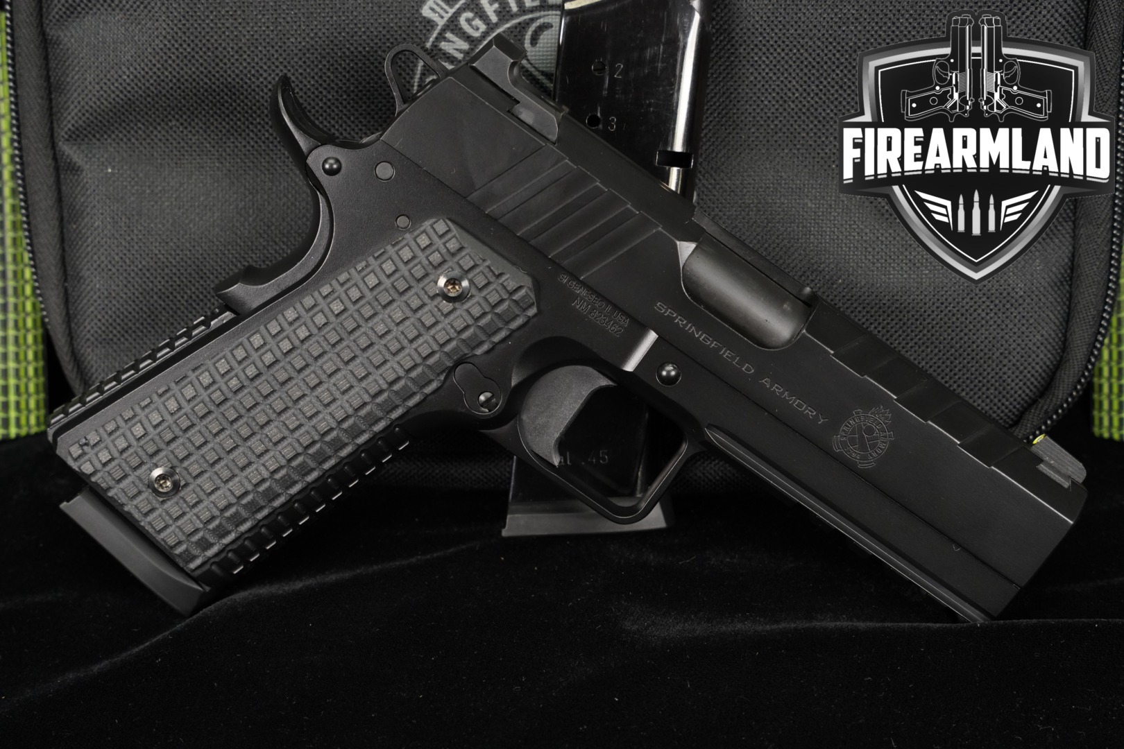 Springfield Armory Emissary All-Black 45 ACP 1911 4.25" +2 MAGS & ORIG CASE-img-0