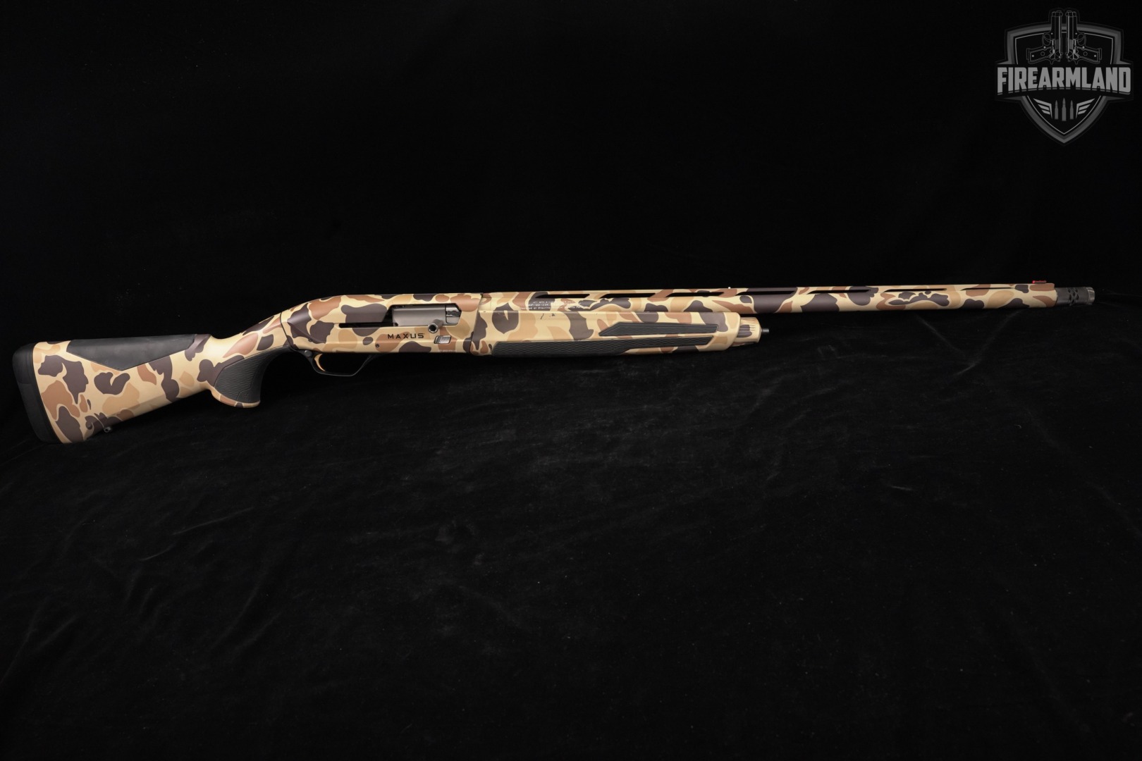 Browning Maxus II Camo Vintage Tan 12-Gauge 26" +ORIG CASE-img-3