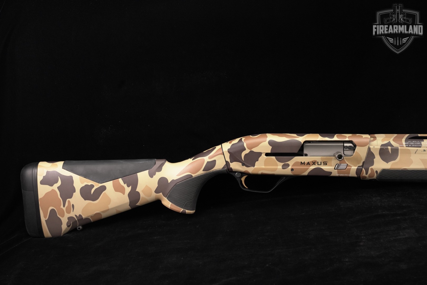 Browning Maxus II Camo Vintage Tan 12-Gauge 26" +ORIG CASE-img-4