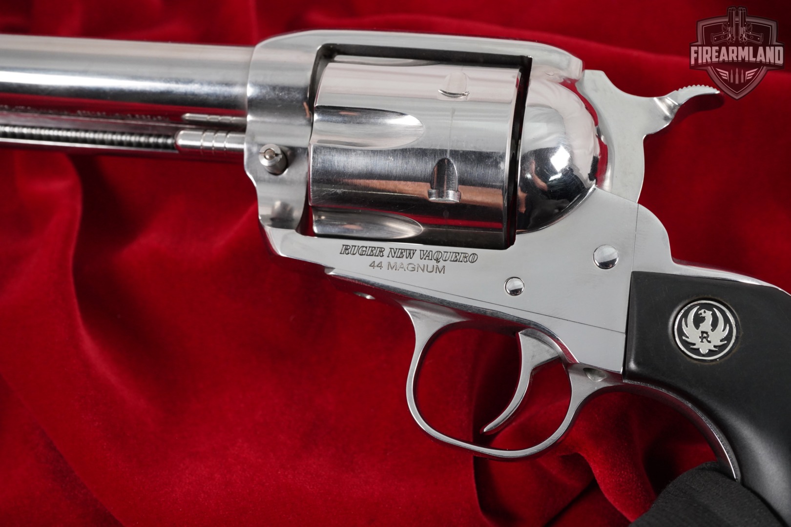 LIMITED Ruger New Vaquero 44 Rem Mag 5.5" High-Gloss Stainless +ORIG CASE-img-16