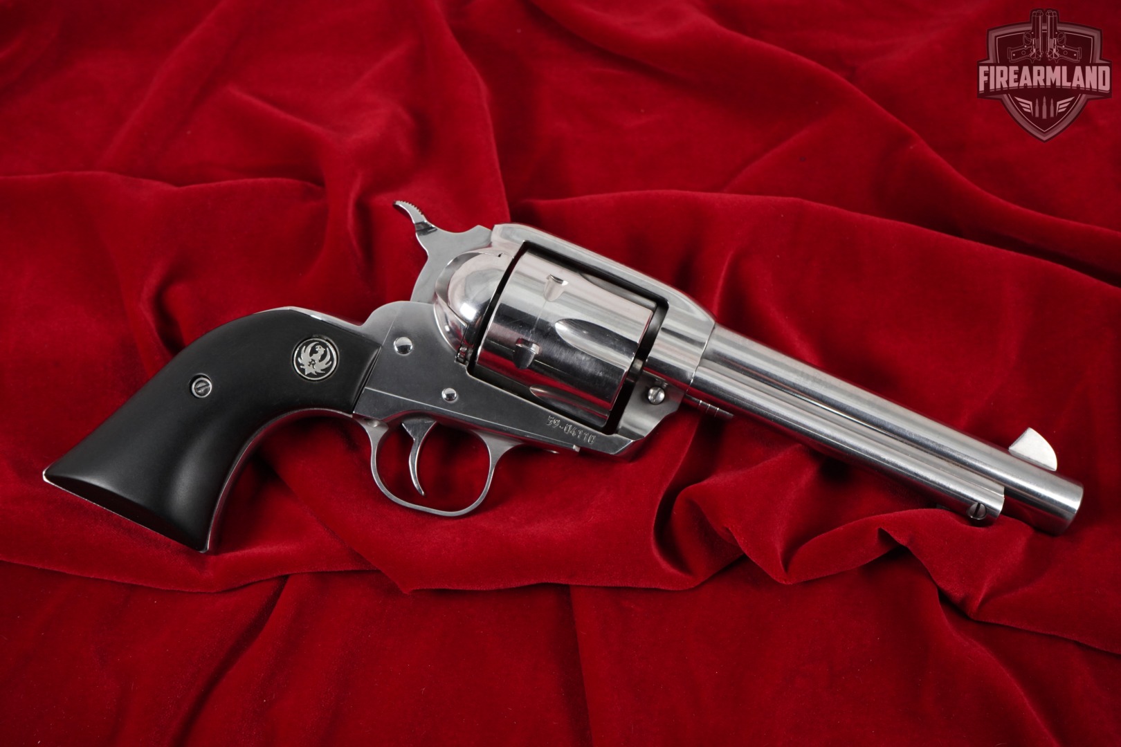 LIMITED Ruger New Vaquero 44 Rem Mag 5.5" High-Gloss Stainless +ORIG CASE-img-3