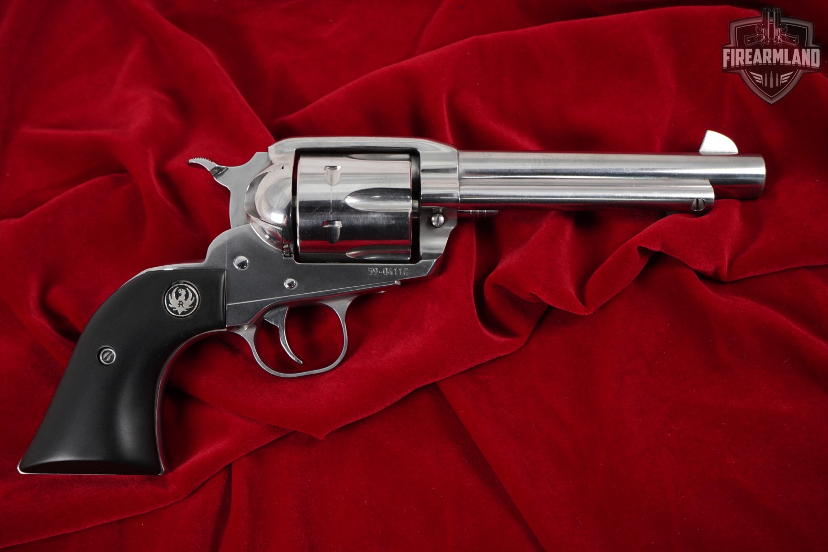 LIMITED Ruger New Vaquero 44 Rem Mag 5.5" High-Gloss Stainless +ORIG CASE-img-4