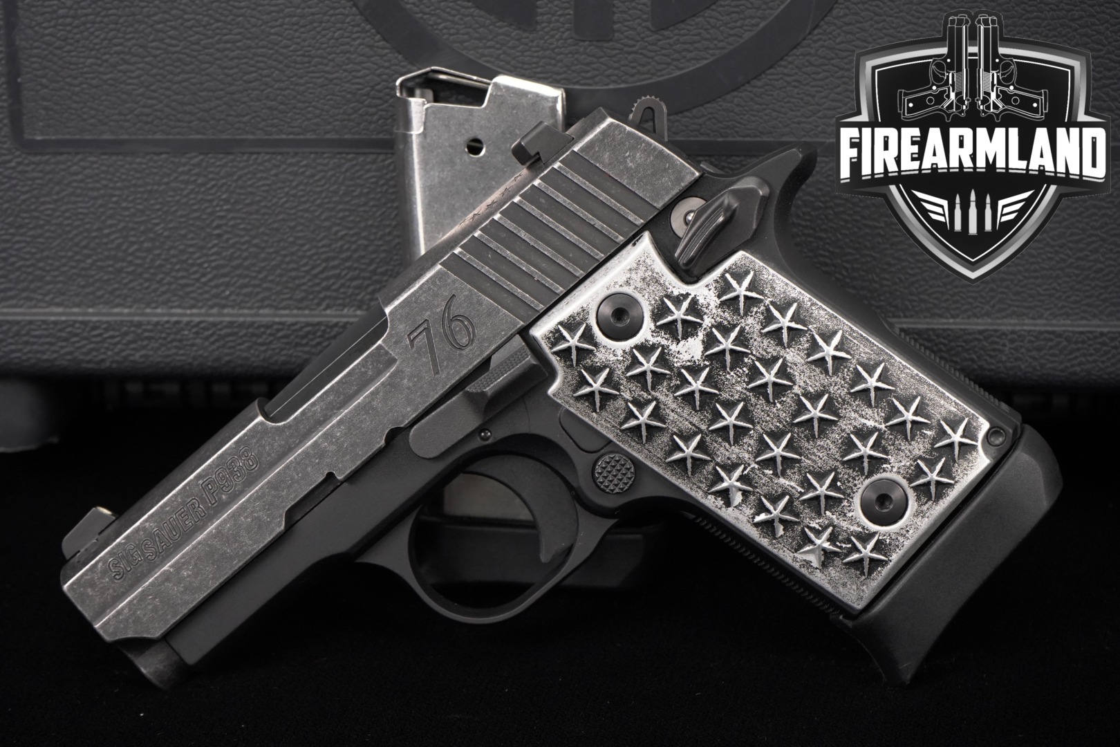 2017 Sig Sauer P938 We The People 9mm Luger Two-Tone Stonewashed in Excellent Condition Thumbnail
