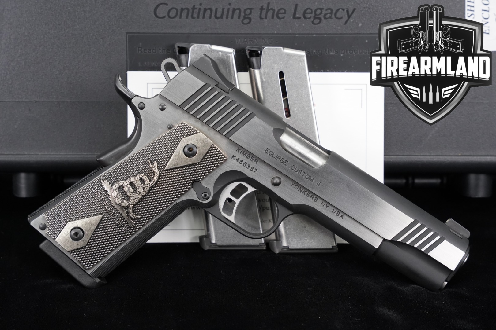 Kimber Custom II Eclipse .45 ACP Two-Tone Stainless & Black in Very Good Condition Thumbnail
