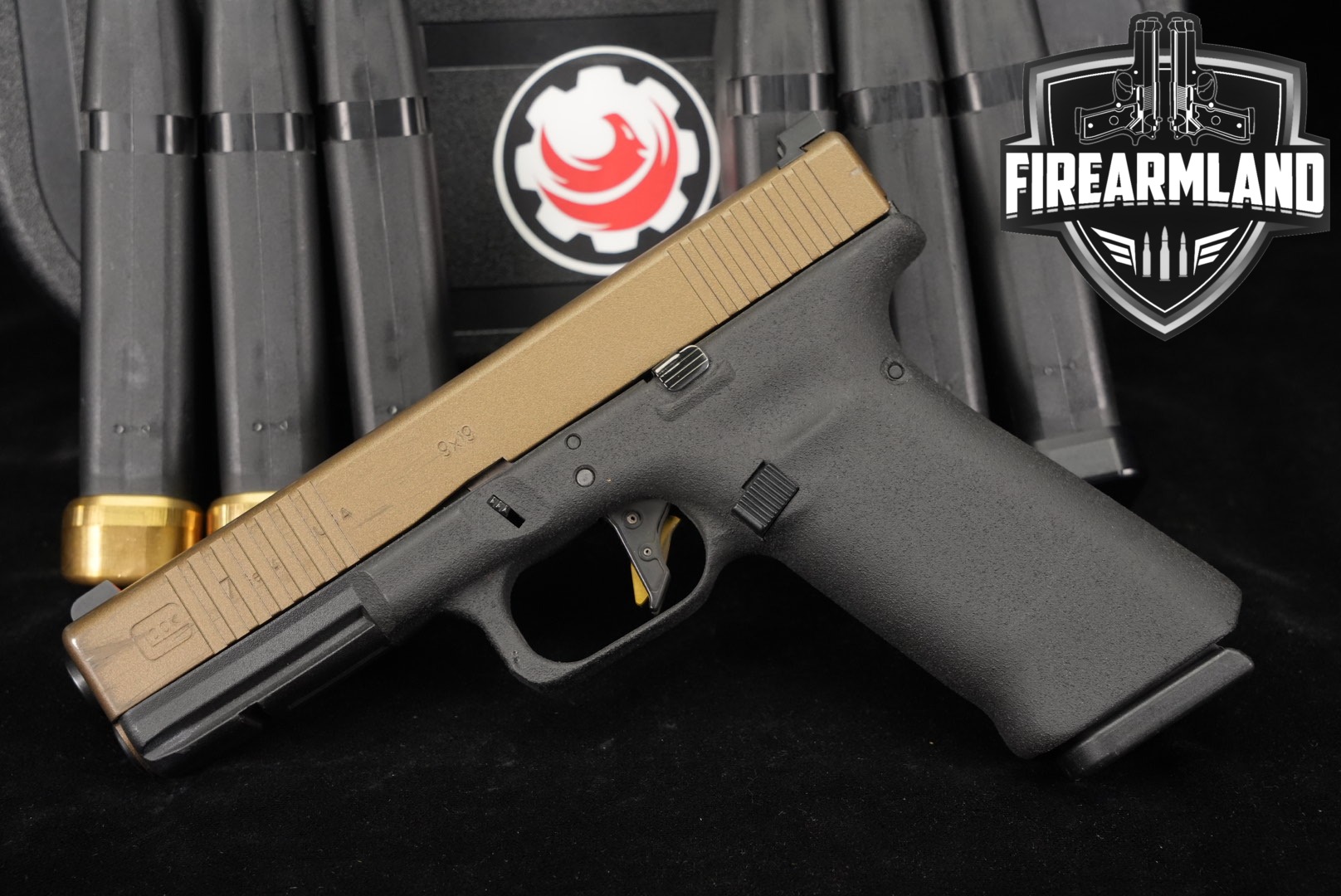 Glock G17 Gen 4 9mm Luger Two-Tone Burnt Bronze in Fair Condition Thumbnail