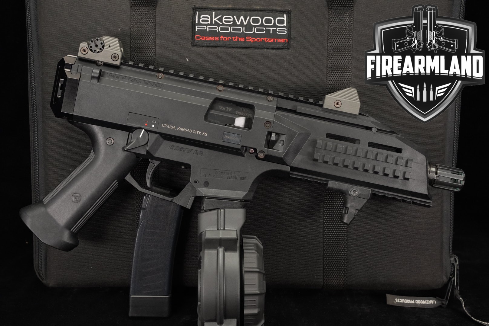 CZ Scorpion EVO 3 S1 Pistol 9mm 7.72" +2 MAGS & ORIG CASE-img-0