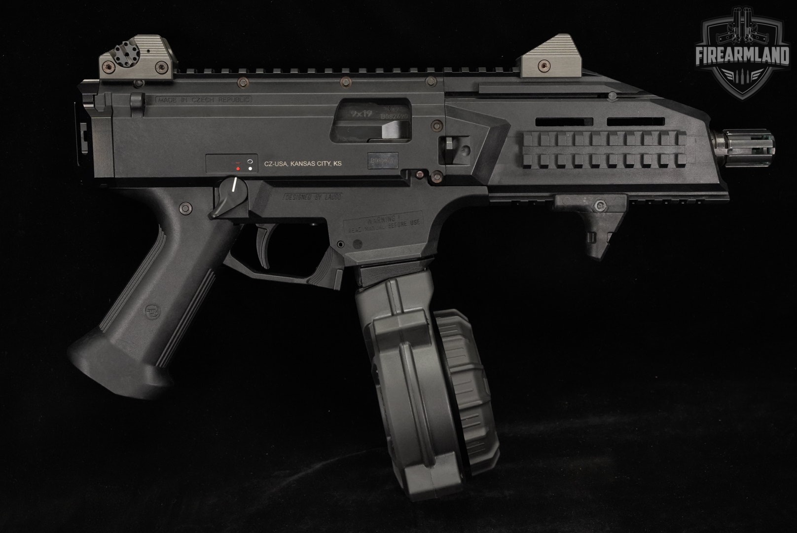 CZ Scorpion EVO 3 S1 Pistol 9mm 7.72" +2 MAGS & ORIG CASE-img-3