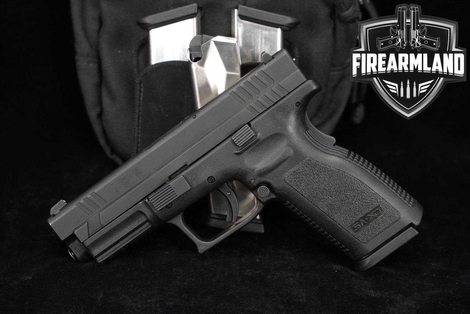 Springfield Armory XD-9 Service Model 9mm XD9 +4 MAGS, CASE-img-0
