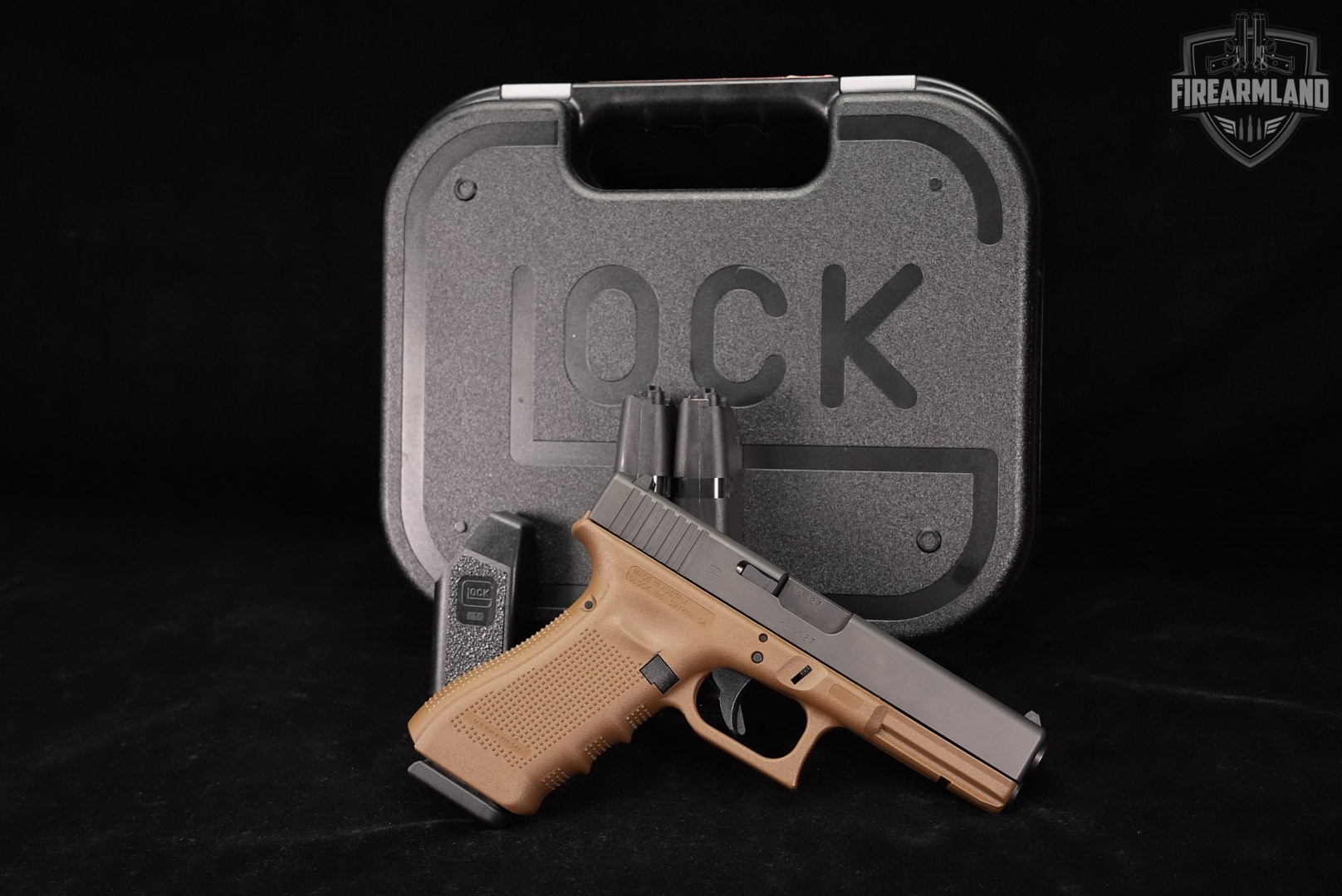 Glock 22 Gen4 G22 Gen 4 40 S&W 4.49" Two-Tone FDE +3 MAGS & ORIG CASE-img-2