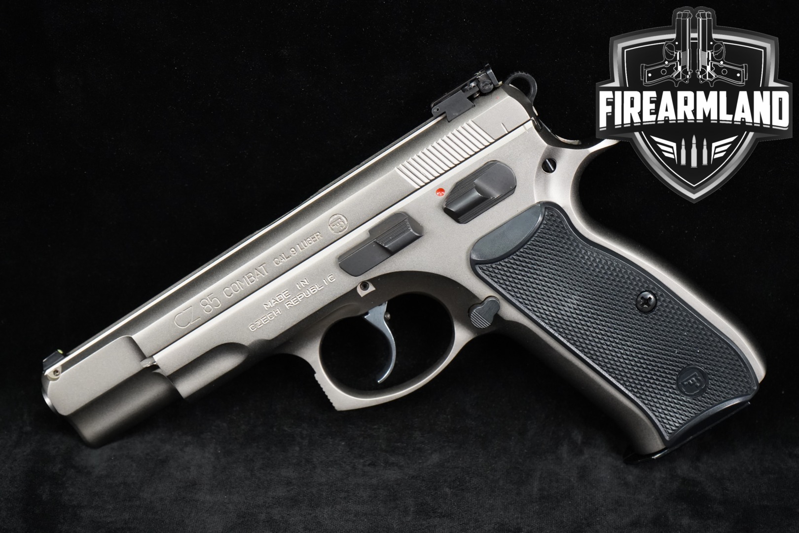 CZ CZ 85 Combat 9mm Luger Satin Nickel in Good Condition Thumbnail