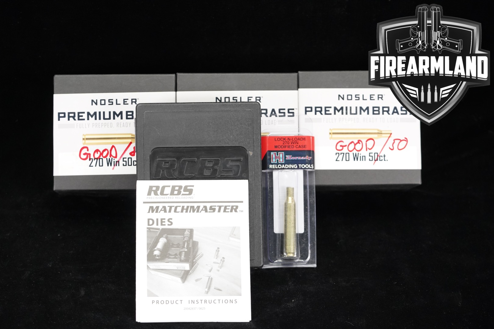 RCBS Nosler & Hornady 270 Win Reloading Kit .270 Win. in Excellent Condition Thumbnail