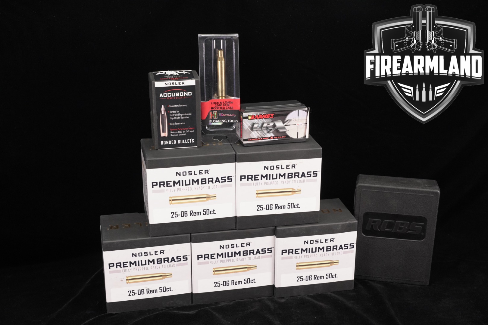 RCBS Nosler Barnes & Hornady 25-06 Reloading Kit .25-06 Rem. in Very Good Condition Thumbnail