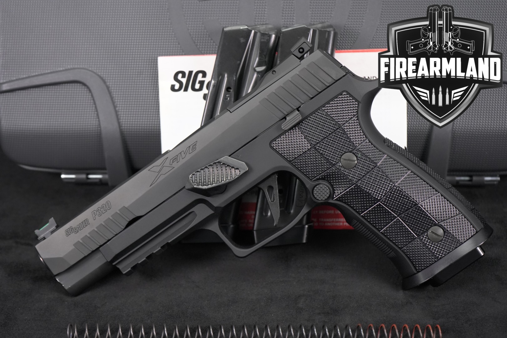 Sig Sauer P320 X-Five; AXG 9mm Luger Black in Excellent Condition Thumbnail