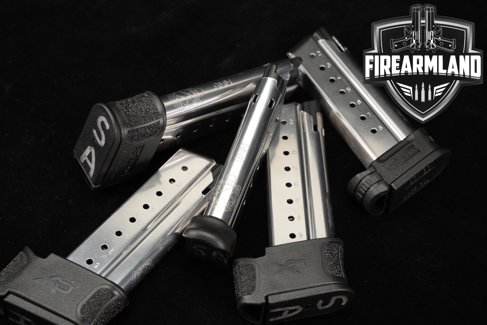 Springfield Armory FIVE (5) XDS Magazines 9mm Luger in Excellent Condition Thumbnail